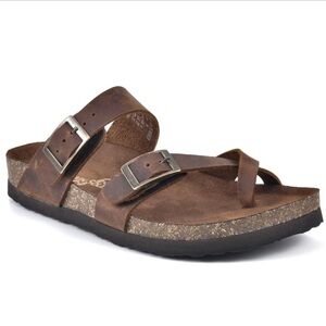 NWOT Mountain Sole Ladies Leather Sandal